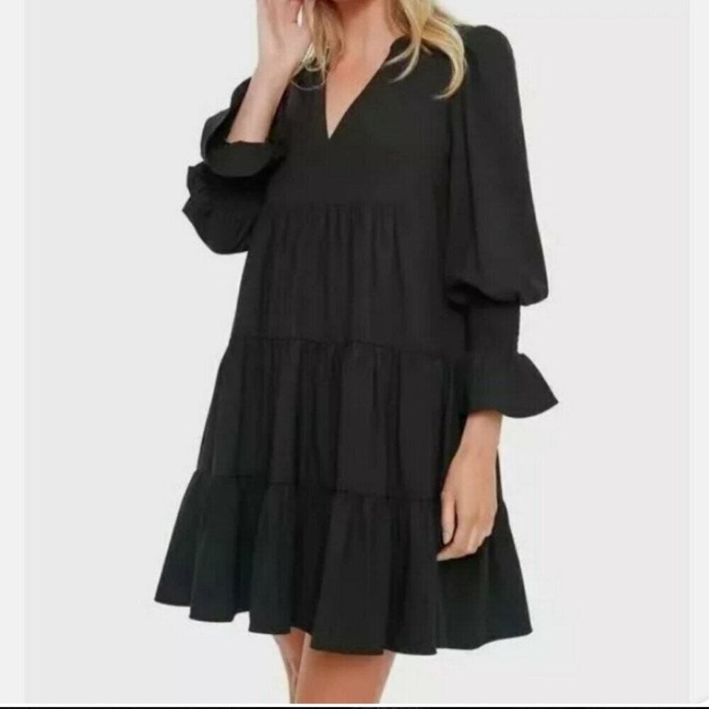Tuckernuck Black Long Sleeve Dress